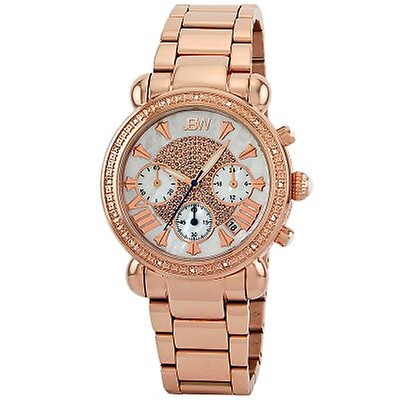 Michele Signature Deco Diamond Mother of Pearl Dial Ladies Watch ...