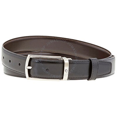 Montblanc Contemporary Line Reversible Black / Brown Leather Men's Belt ...