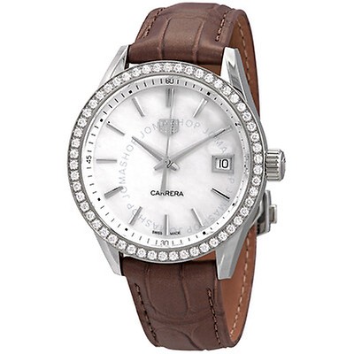 Tag Heuer Pre-owned Tag Heuer Monaco Automatic Diamond Brown Dial ...