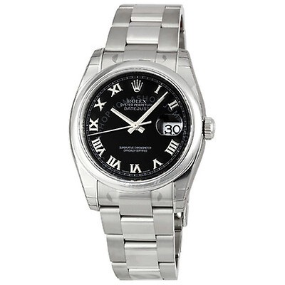 datejust 36 black dial