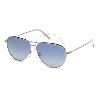 Ermenegildo Zegna Blue Round Men's Sunglasses EZ0023-F 92A 56 EZ0023-F ...