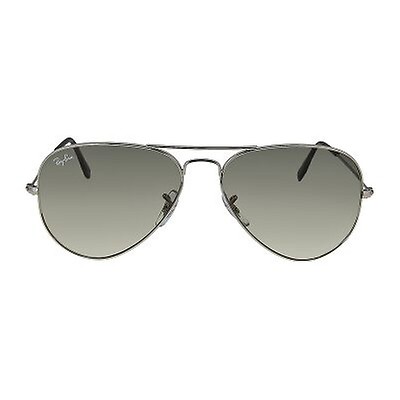 Ray-Ban Ray-Ban Aviator Metal Silver Grey 55mm Large Sunglasses RB3025 ...