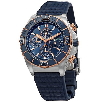 Breitling Airwolf Raven Blue Dial Analog Digital Men's Watch A7836315 ...