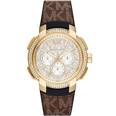 Michael Kors Blair Champagne Dial Gold-tone Stainless Steel Ladies ...