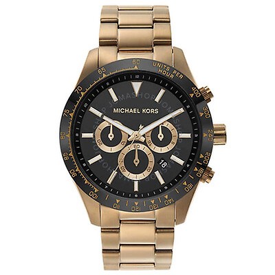 Michael Kors Chronograph Black Ion-plated Men's Watch MK8156 MK8156 ...
