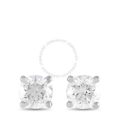 Amour .50 CT TW Diamond Stud Earrings in 14K White Gold (Screwback ...
