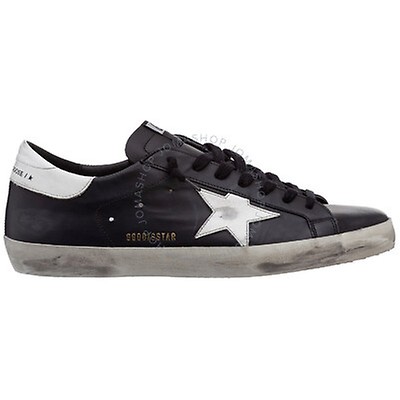 Golden Goose Super-Star Ladies White/Ice/Green Sneakers GWF00102 