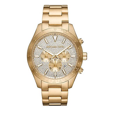 Michael Kors Blair Chronograph Champagne Dial Gold-tone Tortoise-shell ...