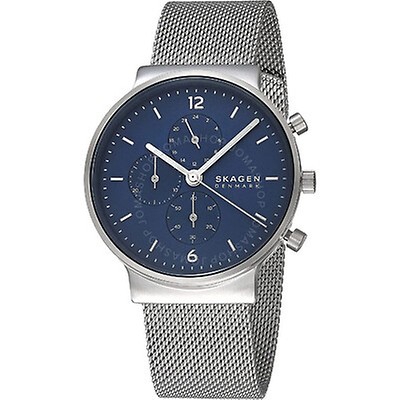 Skagen Black Dial Titanium Stainless Steel Mesh Men's Watch 233XLTMB ...