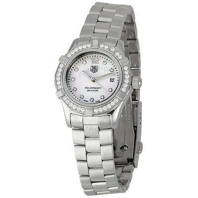 Tag Heuer Aquaracer Diamond MOP Ladies Watch WAF1415.BA0824 WAF1415 ...