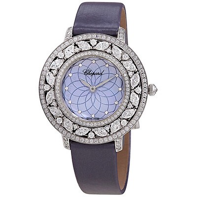 Chopard Heure du Diamant Diamond Pave Guilloche Dial Ladies Watch ...