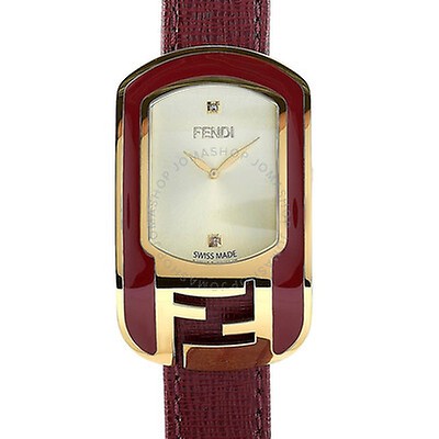 Fendi B.Fendi Mother of Pearl Dial Pink Leather Ladies Watch ...