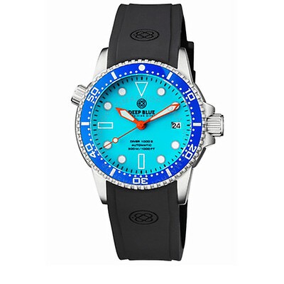 Deep Blue Diver 40 Collection Automatic Black Dial Watch DIVER40PVD ...