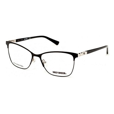 Harley Davidson Men's Black Round Eyeglass Frames HD088100250 ...