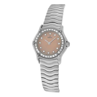 Ebel Classic Sport Mother of Pearl Diamond Bezel Ladies Watch 1215983 ...