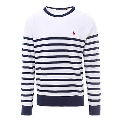 Polo Ralph Lauren Long-sleeve Striped Linen Sweater, Brand Size 
