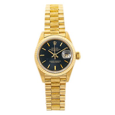 Rolex Pre-owned Rolex Datejust Automatic Champagne Dial Ladies Watch ...