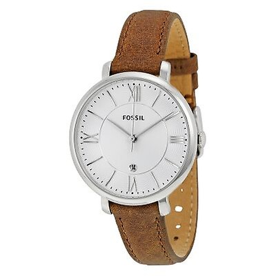 Fossil Jacqueline Blue Dial Ladies Leather Watch ES4274 ES4274 ...