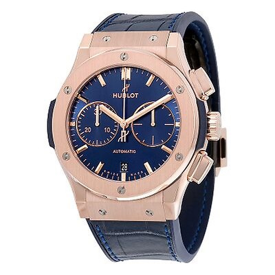 Ulysse Nardin Marine Blue Dial Automatic Men's 18kt Rose Gold Watch ...