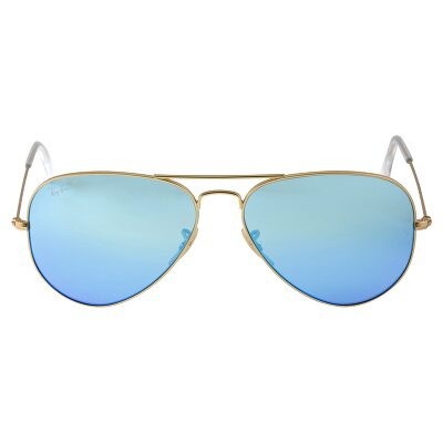 ray ban aviator blue mirror polarized