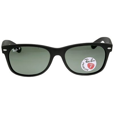 Ray Ban New Wayfarer Polarized Green Sunglasses RB2132 901