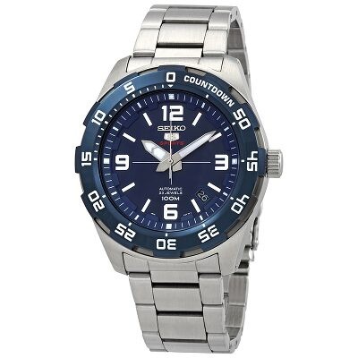 seiko diver automatic blue dial blue rubber mens watch srp605k2