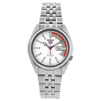 seiko men's snkk27 seiko 5 stainless steel automatic watch