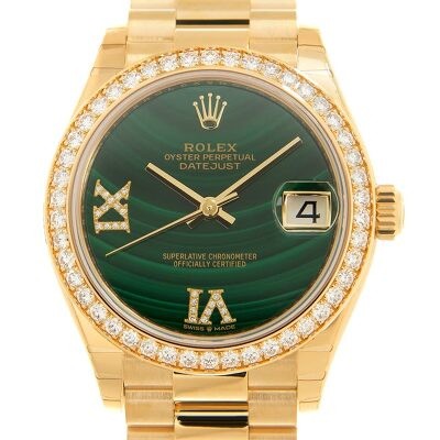 lady datejust 31 yellow gold president watch