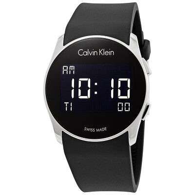 digital watch with seconds