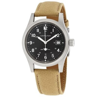 Hamilton Khaki Field Automatic Black Dial Men's Watch H70555533 ...