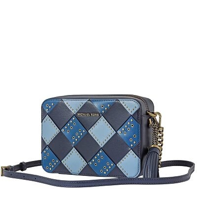 Michael Kors Zip Top Camera CrossBody Bag Yellow/Multi 32H8BF5M2O761