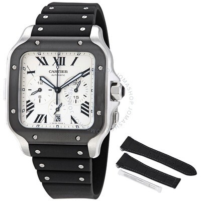 cartier mens watches black rubber band