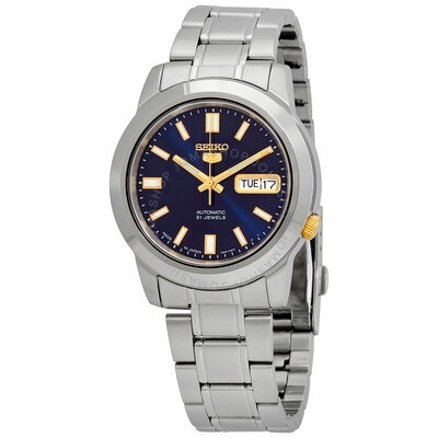 seiko 5 automatic 21 jewels blue dial