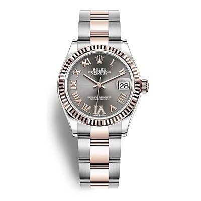 Rolex Datejust 36 White Dial Men's Steel and 18k Everose Gold Oyster ...