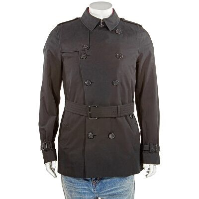 mens short trench jacket