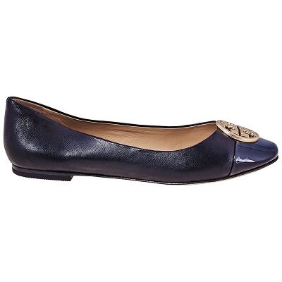 tory burch cap toe ballet flats