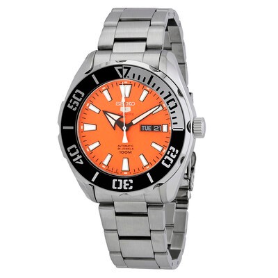 seiko 5 sports automatic orange