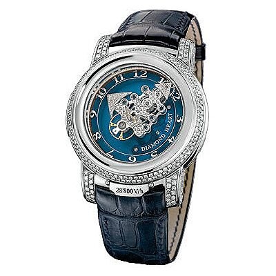 Ulysse Nardin Freak Blue Dial 18kt White Gold Blue Leather Men's Watch ...