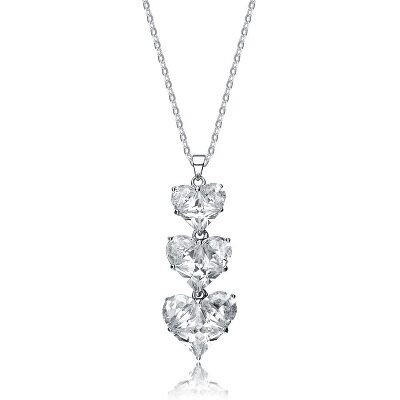 Megan Walford Classic Sterling Silver Round Clear Cubic Zirconia Tennis ...