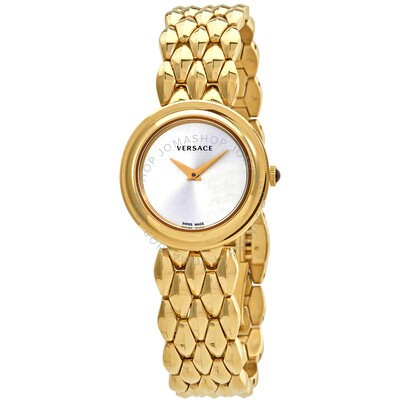 Versace V-Metal Icon Rose Dial Ladies Watch VLC14 0017 VLC14 0017 ...