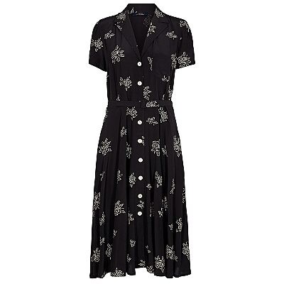 Polo Ralph Lauren Ladies Long Floral-print Dress , Brand Size Medium ...