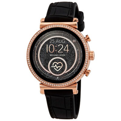 michael kors smart watch black