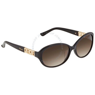 Ferragamo Grey Oval Ladies Sunglasses SF770SA00161 - Sunglasses ...