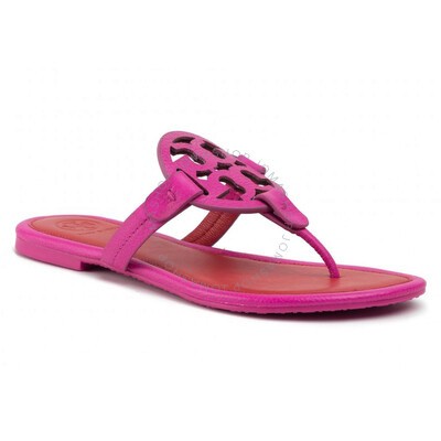 purple tory burch miller sandals