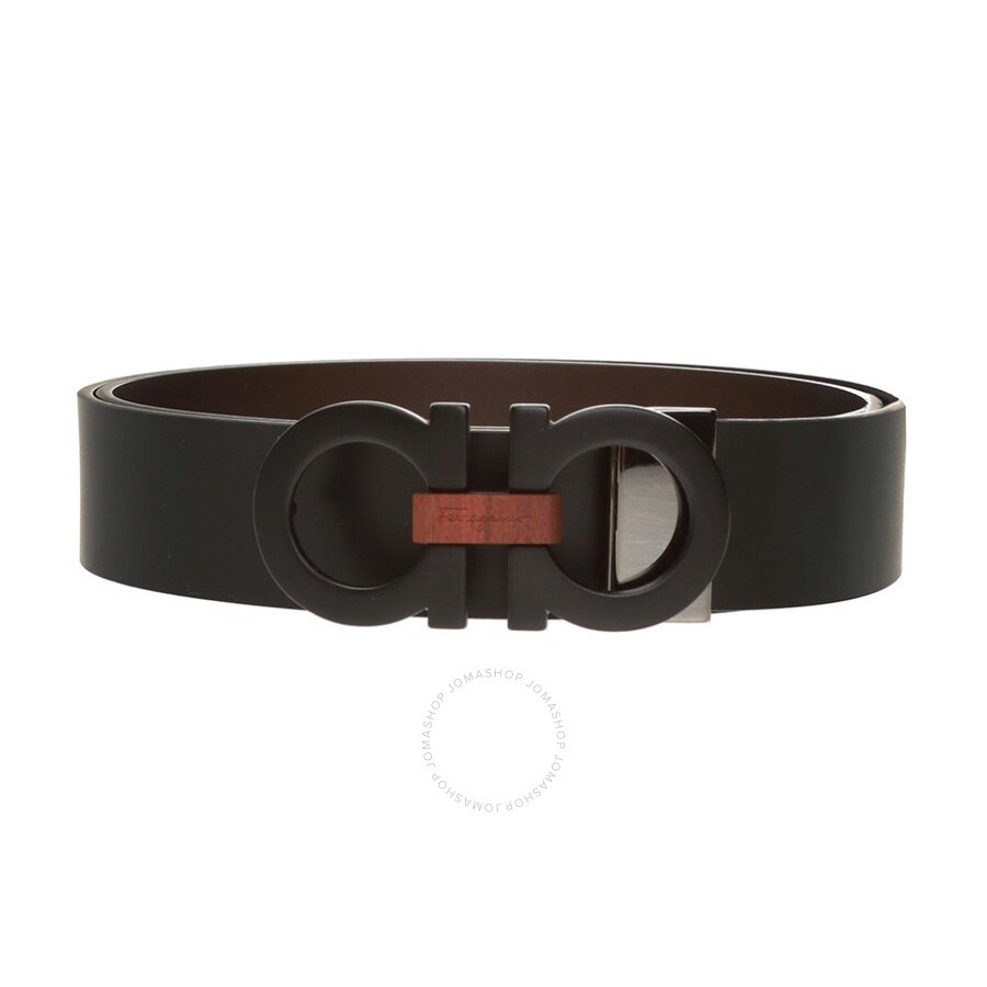 all black ferragamo belt