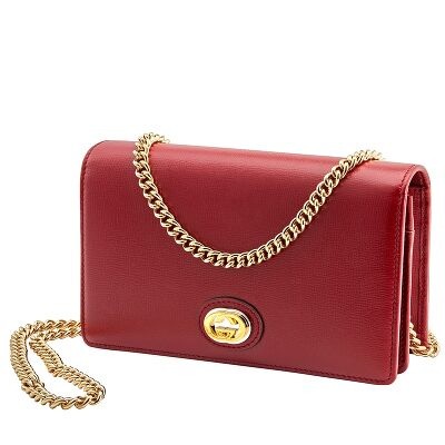 gucci card case with chain