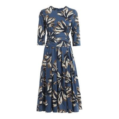 cotton poplin dress max mara