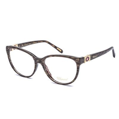 Chopard Ladies Brown Square Eyeglass Frames VCH230S 09XK 54 VCH230S ...