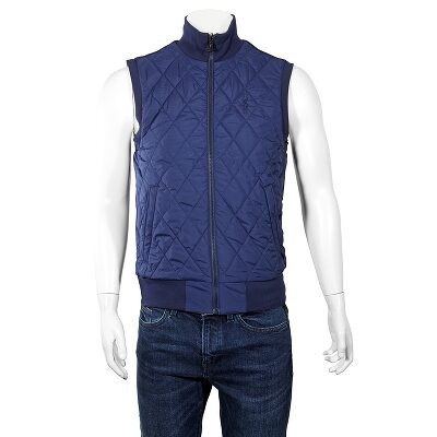 ralph lauren down panel double knit vest