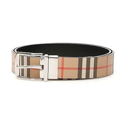Burberry Men's 35MM Reversable Buckle London Check, Brand Size One Size ...